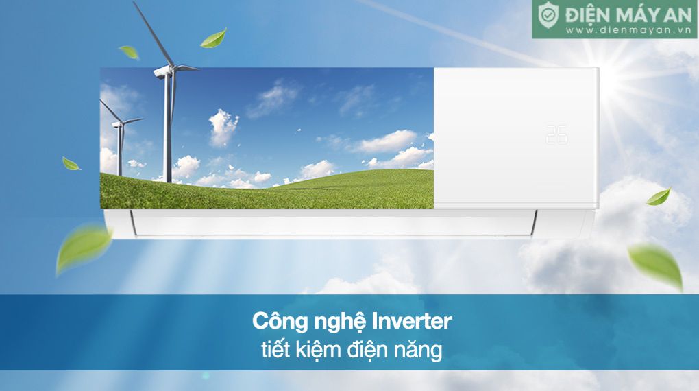 Điều hòa Aqua Inverter 9000 BTU 1 chiều AQA-RV9QC